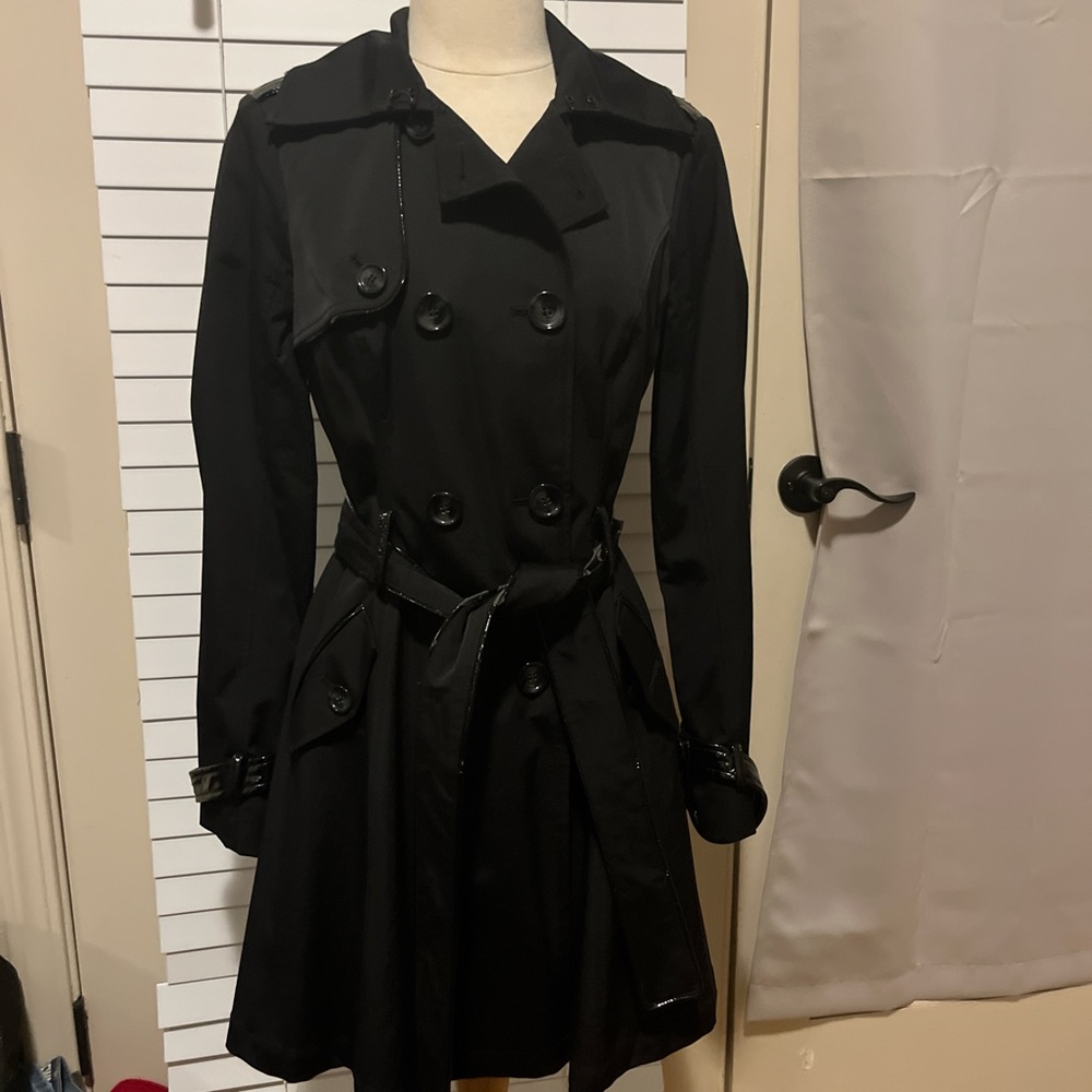 Beautiful Bebe Black Trench Coat